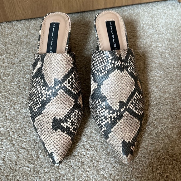 Steve Madden Shoes - Steven by Steve Madden Snakeskin Mules